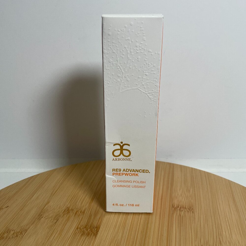 Arbonne RE9 Advanced Prepwork Cleansing Polish 4 oz Sealed Discontinued